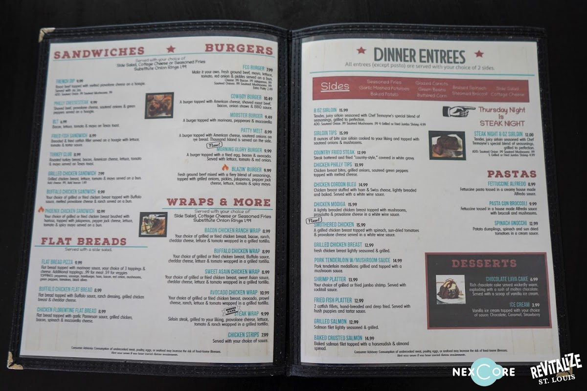 Menu Fountain City Grille-1